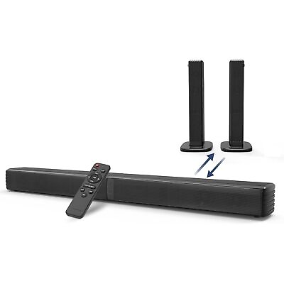 #ad Sound Bar Bass Speakers For Smart Tv With Dual Subwoofer 3D Surround Sound Sy $152.85