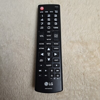 #ad Used Original OEM LG Television AKB73975722 TV Remote control $7.97