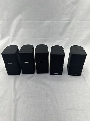 #ad 5 Bose Lifestyle Acoustimass Double Cube Speakers Black $99.99