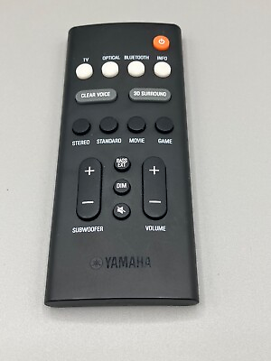 #ad Yamaha Remote Control VCQ9130 VCQ9140 for Yamaha Sound Bars Black $10.00