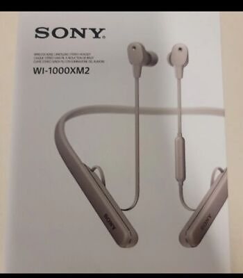 #ad Sony Wireless Noise Canceling Earphone Silver Model #WI 1000XM2 $182.95