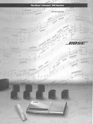 #ad Bose LifeStyle 900 Music System Owners Manual Use Guide Instructions $15.00