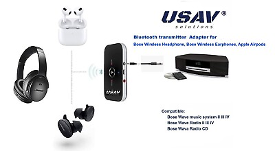 #ad Bluetooth transmitter Adapter for Bose CD Player to Bose Wireless Headphones $25.88