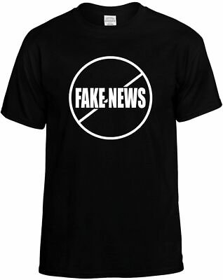 #ad NO FAKE NEWS ANTI T Shirt Breaking News Funny Humorous Tee Unisex Mens Social $10.95