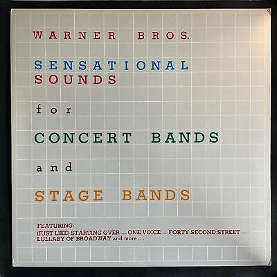 #ad Warner Bros Sensational Sound For Concert and Stage Bands Vinyl LP VG $32.99
