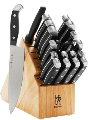 #ad HENCKELS Statement Razor Sharp 20 Piece Knife Set with Block Natural $99.00