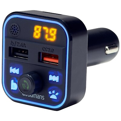 #ad Goodmans In car Bluetooth To FM Transmitter With Twin USB Charger GBP 13.95