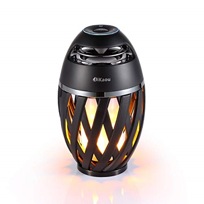 #ad DIKAOU Led flame table lamp Torch atmosphere Bluetooth speakersamp;Outdoor Stereo $49.64