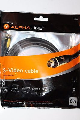 #ad Alphaline S Video Cable 6 ft #10885 $4.89