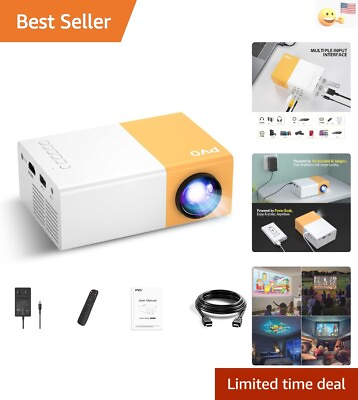 #ad HD Multimedia Mini Projector Compact Portable Kids Gift 170quot; Projection $122.99