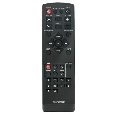 #ad AKB73275401 Remote Control Fit for LG Sound Bar LSB316 SHS36 D HLS36W NB HLS36W $10.95