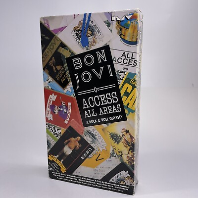#ad Bon Jovi Access All Areas VHS 1990 A Rock And Roll Odyssey $14.99