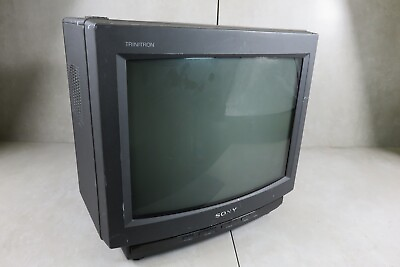 #ad Sony Trinitron KV 13TR27 13quot; CRT TV Retro Gaming Vintage TESTED NO Remote 1992 $135.00