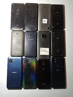#ad 11 smartphones lot for parts not working. 3 Samsung 2 Nokia 2 TCL 1 LG etc. $31.50