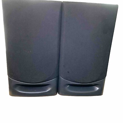 #ad Panasonic 3 Way Speakers System Pairs Of 2 Model: SB DH55 80 WMusic Black $69.99