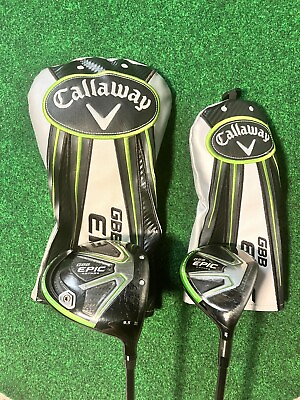 #ad Callaway EPIC Star GBB Driver amp; 5 Wood Set w Hypersonic Shaft amp; New Grip $289.00