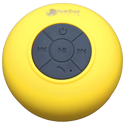 #ad Yellow Waterproof Bluetooth 3.0EDR Works w Smart Ready iPhone 7 Speaker Shower $7.98