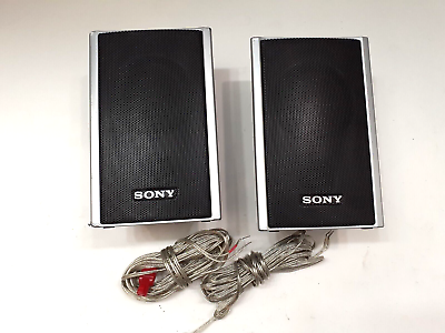 #ad Sony SS TS80 Speakers and Wires for Surround Sound System Home Theater Tested $16.88