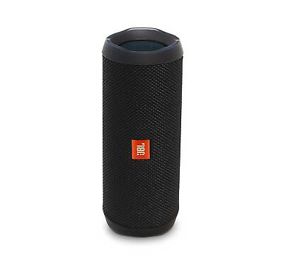 #ad JBL FLIP 4 Black Open Box Waterproof Bluetooth Speaker $69.97
