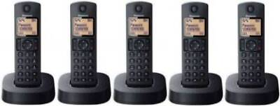#ad Panasonic WIRELESS INTERCOM 5 EXTENSION Cordless Landline Phone   Black $315.46