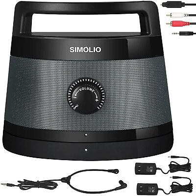 #ad SIMOLIO Wireless TV Speakers for Hard of Hearing Seniors and Elderly 621D Used $99.99