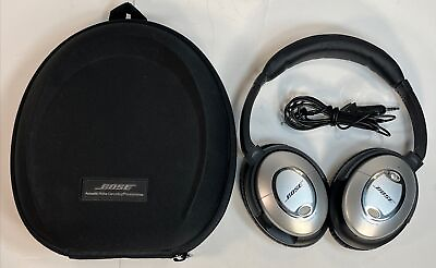 #ad Bose Quietcomfort 15 Acoustic Boise Cancelling Headphones W Case Tested Working $39.99