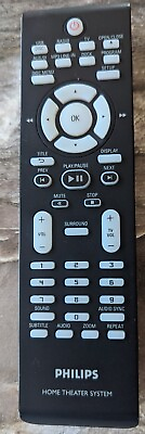 #ad Philips Home Theater System Remote Control 2422 5490 0934 black OEM Original $14.84