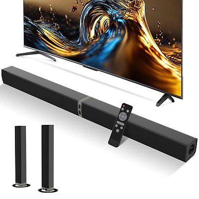 #ad MZEIBO TV Sound Bar 50W Bluetooth 5.0 Sound Bars for Smart TV Surround Soun... $132.49