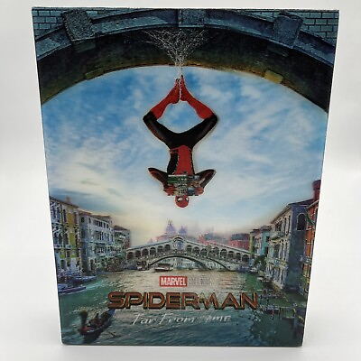 #ad Spider Man: Far from Home 4K3D2D Blu ray SteelBook Maniacs Lenticular Slip LE $299.99