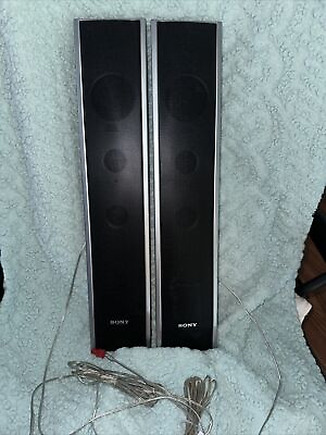 #ad Sony SS TS82 Speakers Front Left amp; Right System Pair 21quot; Long FULLY TESTED $31.99