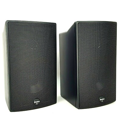 #ad Pair Of Boston Acoustic SubSat 6 Series II Black Speakers 100 Watts EUC $99.99