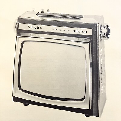 #ad Vintage Original 1966 Sears TV 6100 Wire Schematic Service Manual $9.99
