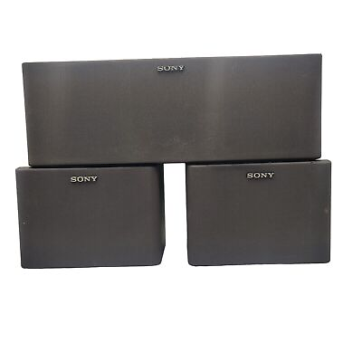 #ad Sony Speaker. Set SS U31 right left amp; SS CN62 center channel Wood Cabinets $69.00