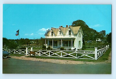 #ad Eisenhower Birthplace Denison Texas Pioneer Home President Dwight D Postcard C4 $4.82