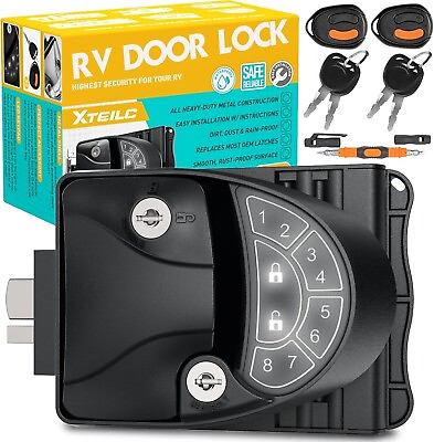 #ad XTEILC RV Keyless Entry Door Lock RV Lock Keyless Entry RV Lock Zinc Alloy RV $75.00