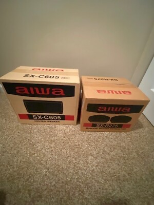 #ad Aiwa Surround Sound Speaker Set SX C605 Center amp; SX R275 NOS $69.99