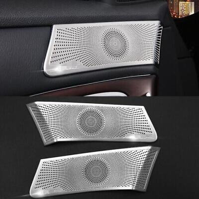 #ad For Infiniti Q70 Q70L 2014 20 Silver Steel Medium Volume Speaker Cover Trim 2pcs $59.38