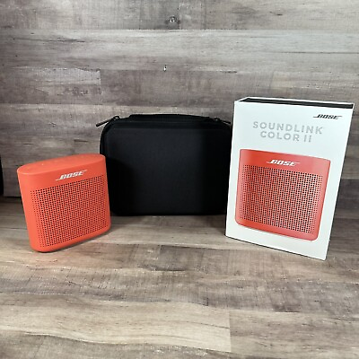 #ad Bose SoundLink Color II Portable Bluetooth Speaker Water Resistance Coral Red $85.99