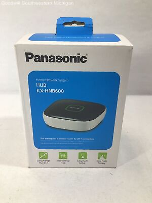 #ad Open Box Panasonic Home Network HUB KX HNB600 White Black $68.99