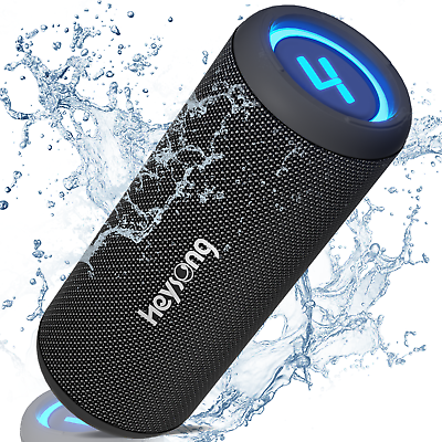 #ad Heysong Bluetooth Wireless Portable Speaker Waterproof Stereo Bass USB TF LOUD $34.99