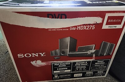 #ad Sony DAV HDX275 5 Disc Changer DVD Home Theatre System DVD CD Player NO Remote $299.99