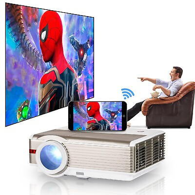 #ad Android 6.0 Home Theater Projector 1080P Native Blue tooth Miracast Airplay USB $205.25