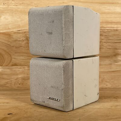 #ad Bose White Lifestyle Jewel Mini Double Cube Wired Home Theater Speaker Single $30.59