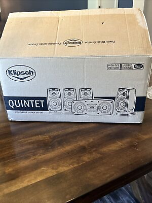 #ad Klipsch Quintet Home Theater Speakers. NEW IN BOX $255.00