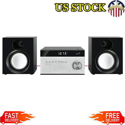 #ad Stereo Shelf Home Music Systems W Bluetooth Wireless Speakers Electronics New $72.86
