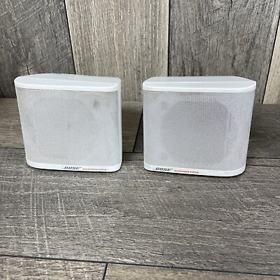 #ad Bose WHITE Single Cube Speaker Pair from Acoustimass III $59.00