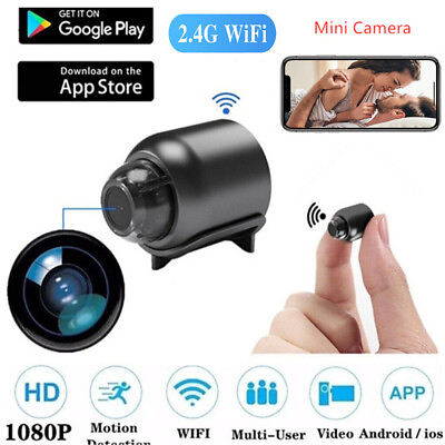 #ad Mini Spy Camera WiFi HD 1080P Hidden IP Night Vision Camcorder Home Security Cam $15.59