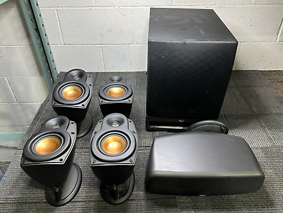 #ad Klipsch RPW10 Powered Subwoofer 4 RSX 4 Speakers Center Speaker *LOCAL PICKUP $224.99