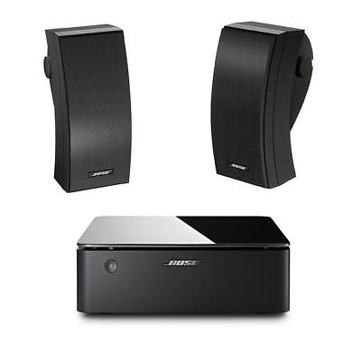 #ad Bose 251 Outdoor Environmental Speakers Pair Black with Music Amplifier $1097.00