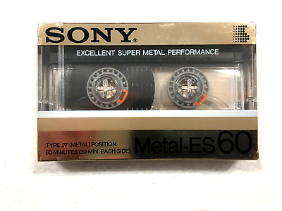 #ad SONY METAL ES 60 audio cassette blank tape sealed Made in Japan Type IV $79.99